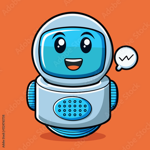 Smart assistant voice bubble icon vector illustration