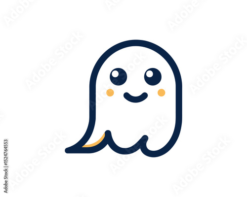 Black and white ghost design for T-shirt