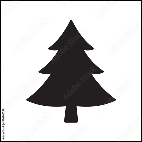 Christmas tree silhouette graphic