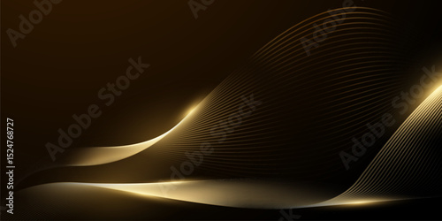 golden background design With luxurious effect elements Vector illustration