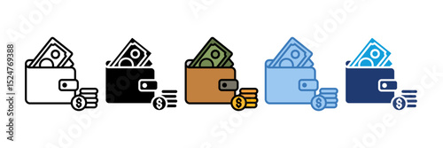 Wallet Icon Element For Design