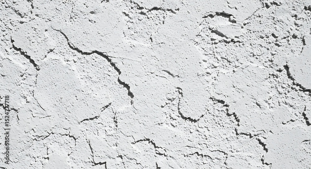 Fototapeta premium Abstract Gray Texture Cracked Plaster Wall Background