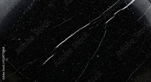 High-Contrast Black and White Marble Surface with Elegant Veining for Modern Interior Design and Artistic Projects photo