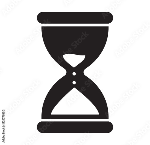 Sand watch icon set. Hourglass symbol. Waiting time concept. 