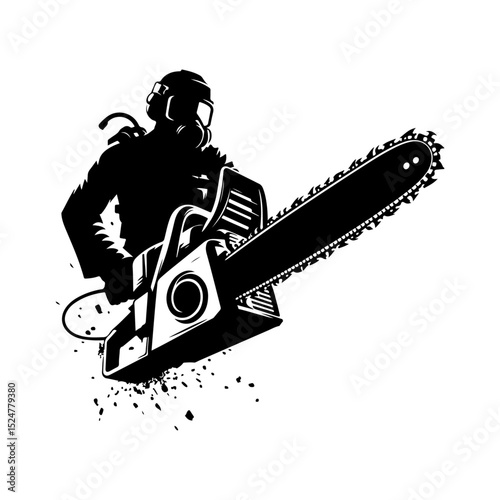 Chainsaw silhouette