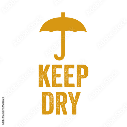 Keep Dry Packaging Vector