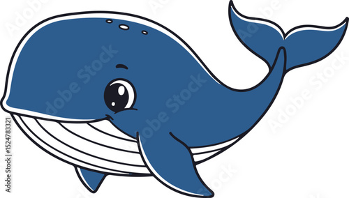 blue whale cartoon
