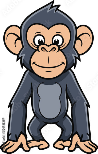 A cartoon monkey 
