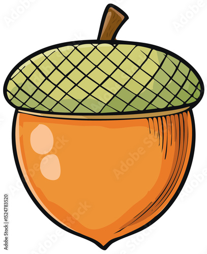 Stylized Oak Nut