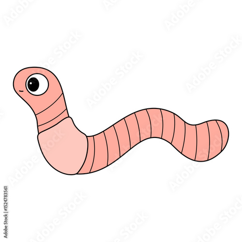 Earthworm cartoon