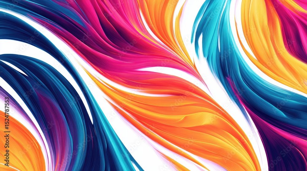 Fototapeta premium Abstract design with flowing colors.