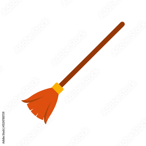 Broom Vector Illustration for Graphic Use