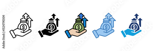 Earning Icon Element For Design