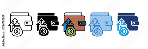 Wallet Icon Element For Design