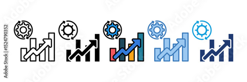 Process Improvement Icon Element For Design