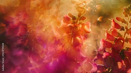 Vibrant floral image dreamy soft focus ethereal romantic flowers blossoms