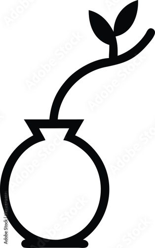 A coffee cup icon, vector illustration of a coffee pot, and coffee cup design with a symbol of an explosive grenade
