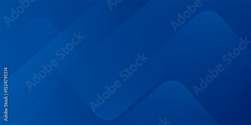 Abstract blue background with glowing geometric lines. Modern blue gradient square shape design. Futuristic technology concept.