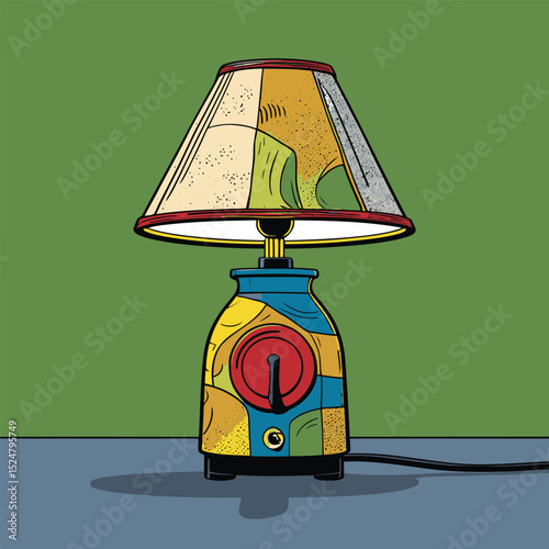 vector home lamp illustration for graphic design