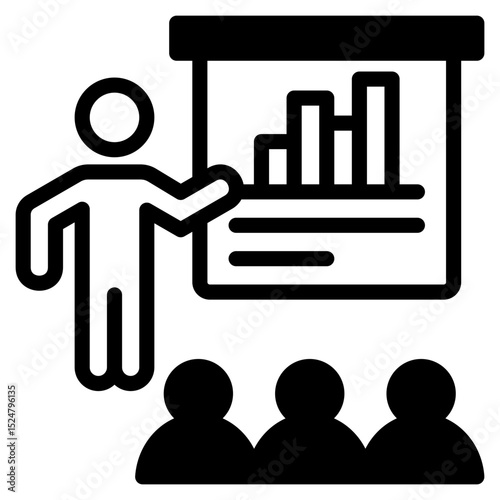 Training outline mixed icon