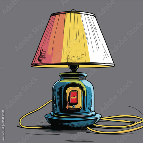 vector home lamp illustration for graphic design