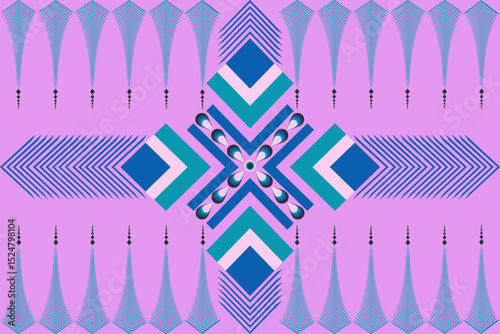 Geometric ethnic, design for decorative, clothing, carpet, background, fabric, handcraft, tribal, square, seamless, retro, draperies, geometric traditional ethnic, cushions, pillow, Print, pillowcase