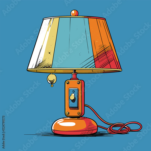 vector home lamp illustration for graphic design