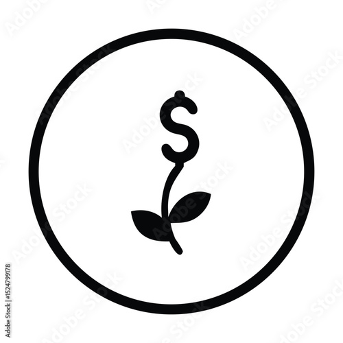 Blue glossy 3D circular dollar sign question mark button for business help and FAQ