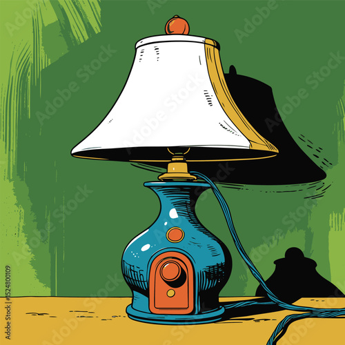 vector home lamp illustration for graphic design