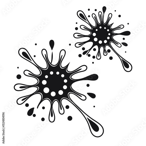 Ink Splatters and Splashes Vector Art for Creative Projects