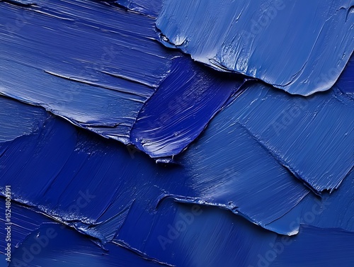 Blue brushstroke texture isolated on white background. Blue color pain brush effect on white color.