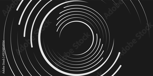 Spiral sound wave rhythm line dynamic abstract vector background