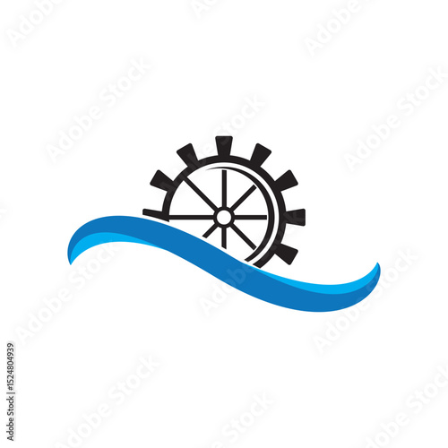 Water mill logo