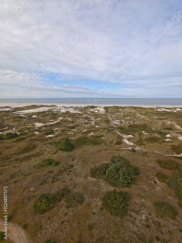 Blick auf Amrum vom Leuchtturm