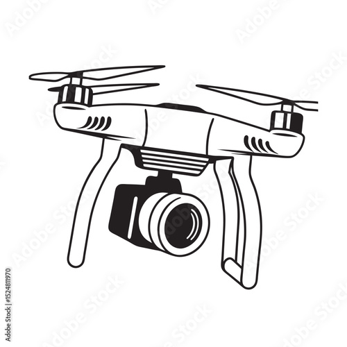 line-art-of-drone-camera-on-the-white-background (1).eps