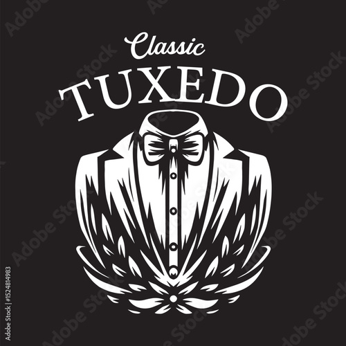 Vintage tuxedo illustration