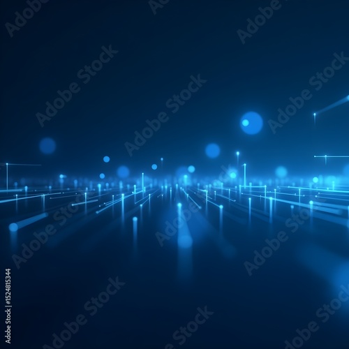 Abstract Digital Blue Circuit Technology Background