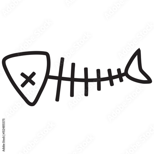 fish skeleton icon

