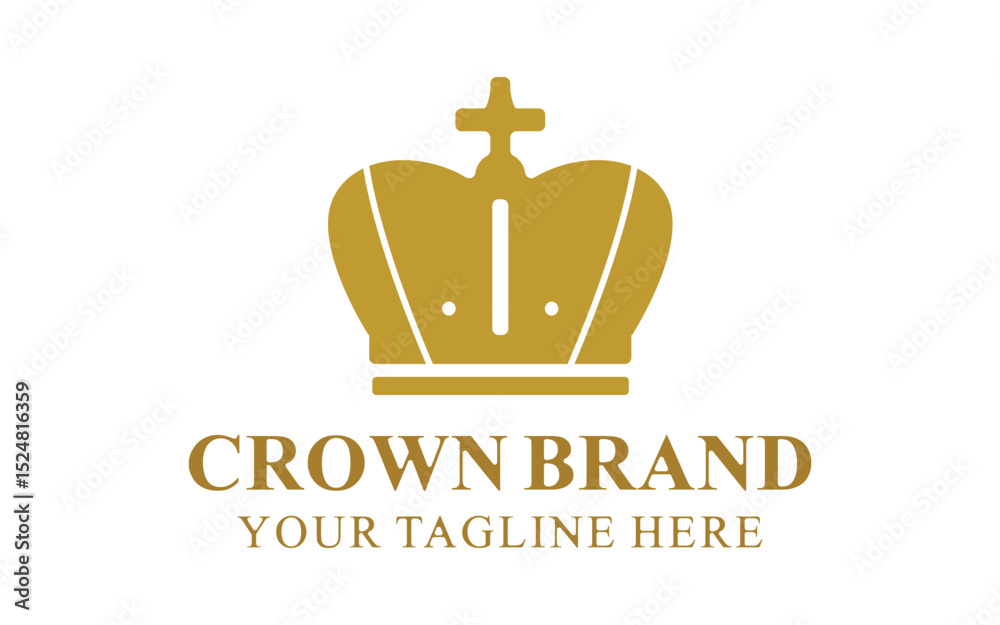 Obraz premium crown concept design, vector, isolated on transparent background