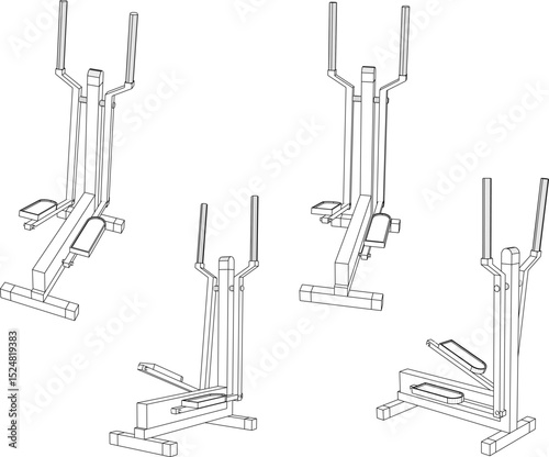 vector illustration design of fitness equipment to maintain body fitness 