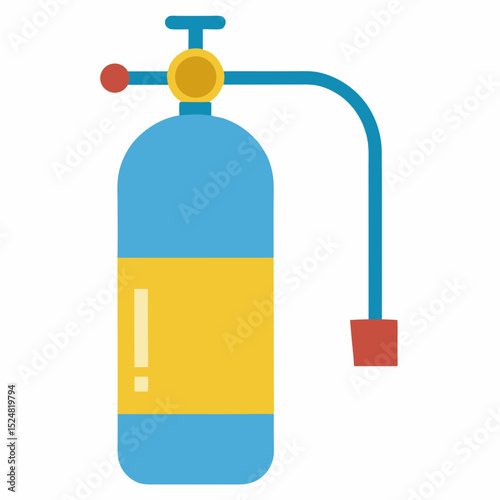Simple illustration of a scuba diving tank
