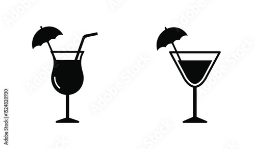 White background wine glass vector 