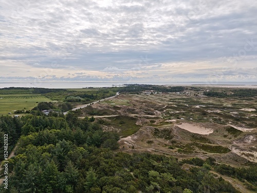 Blick auf Amrum vom Leuchtturm