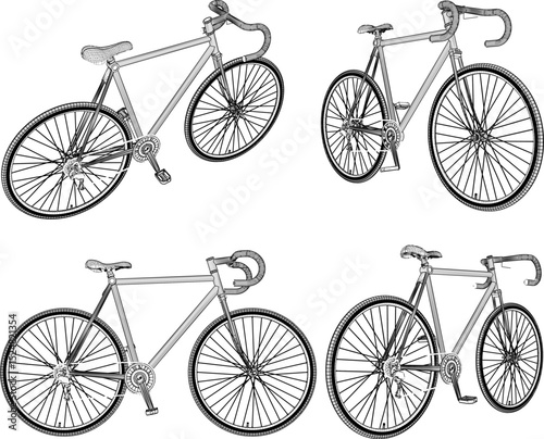 vector illustration design of transportation vehicle racing bike for championship race