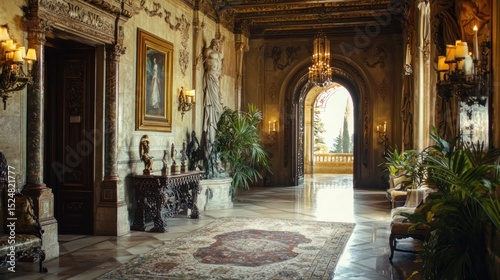 Hearst Castle - A historic estate in California, USA, showcasing opulent design and art collections.