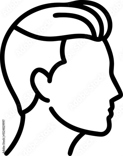 Businessman in Suit Holding Briefcase Silhouette Illustration