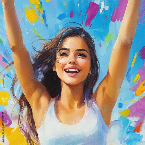 She makes expressive gestures, interacts and engages social media in vibrant politics.