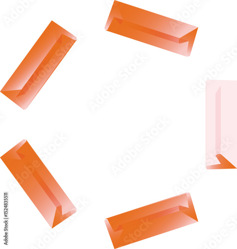 set of colored paper