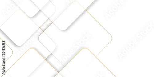 Abstract background seamless with lines and technology square triangle geometric texture background. White geometric minimal and rectangle shape banner design. Modern background used about technology.
