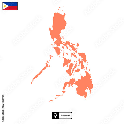 map of philippines isolated without background